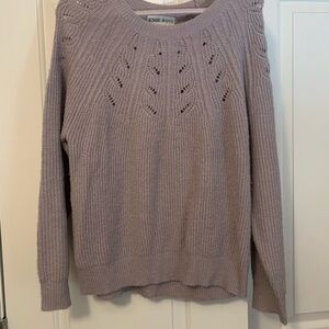 Gray Knox Rose Sweater